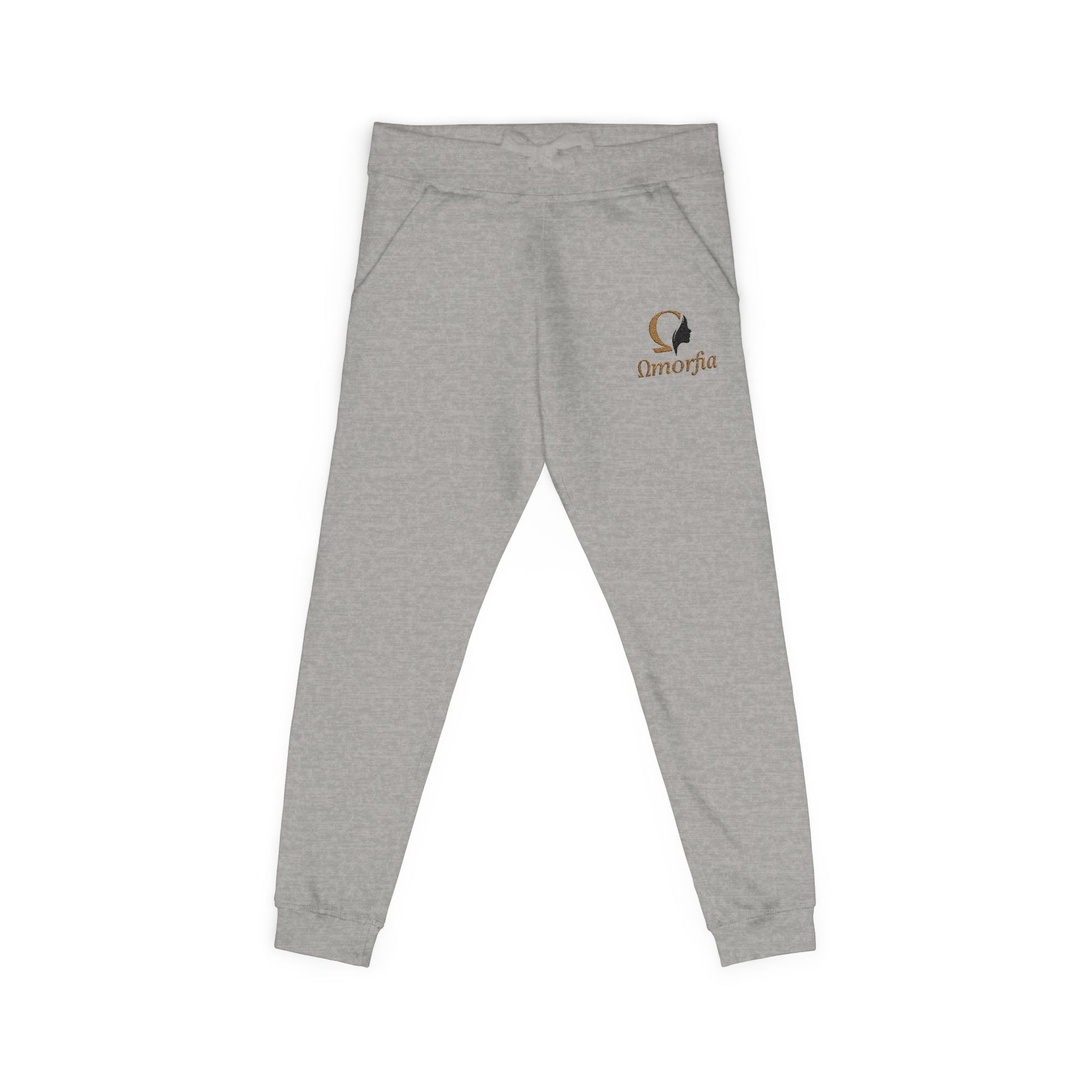 Embroidered Sweatpants — Cozy White Joggers