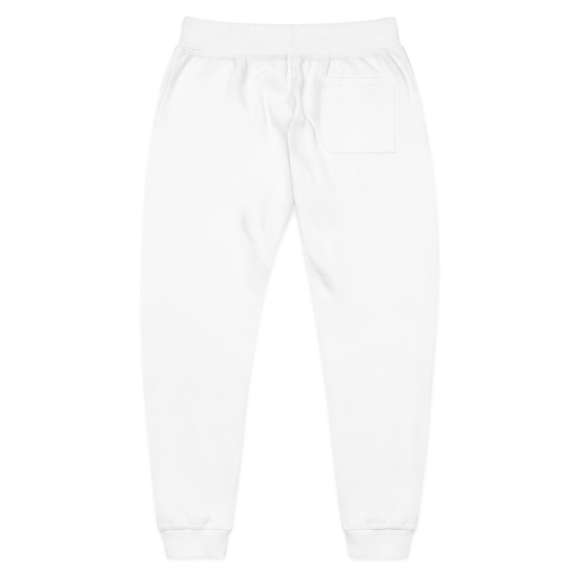 Embroidered Sweatpants — Cozy White Joggers